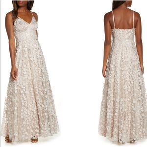 3D Floral Embellished Gown